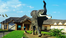 Mweya Safari Lodge entrance